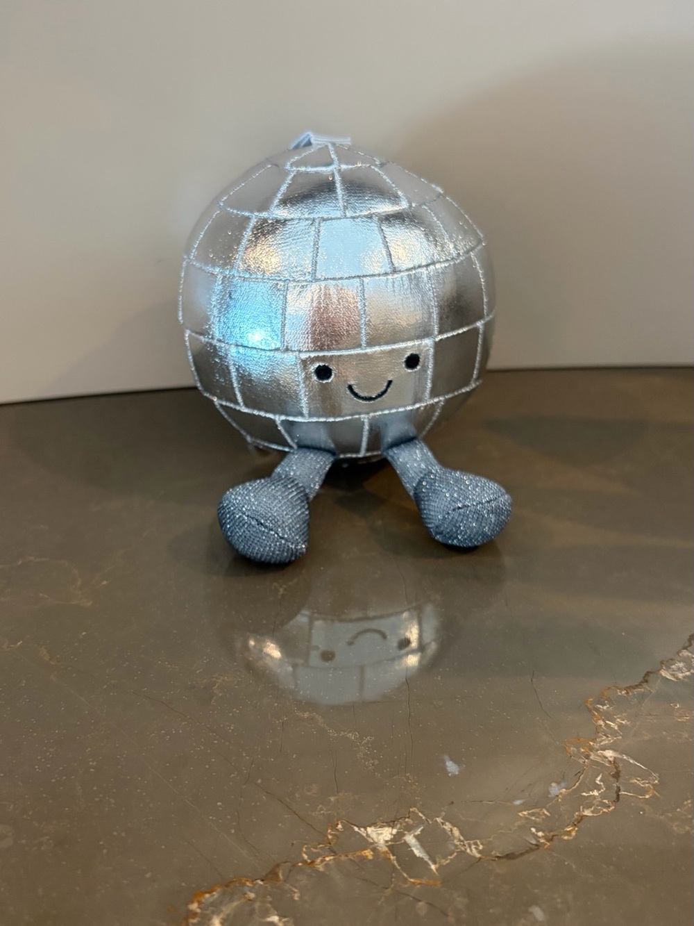 Disco Ball Plush Jelly Cat Keychain